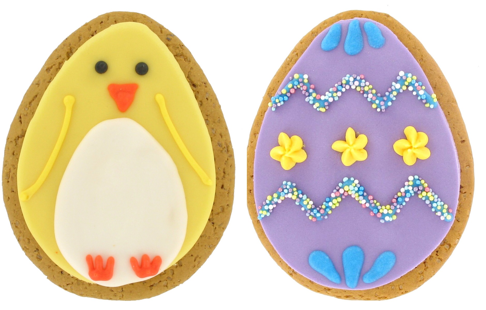 Iced Sugar Cookie Easter Egg and Chick 75g x 16 Zero VAT