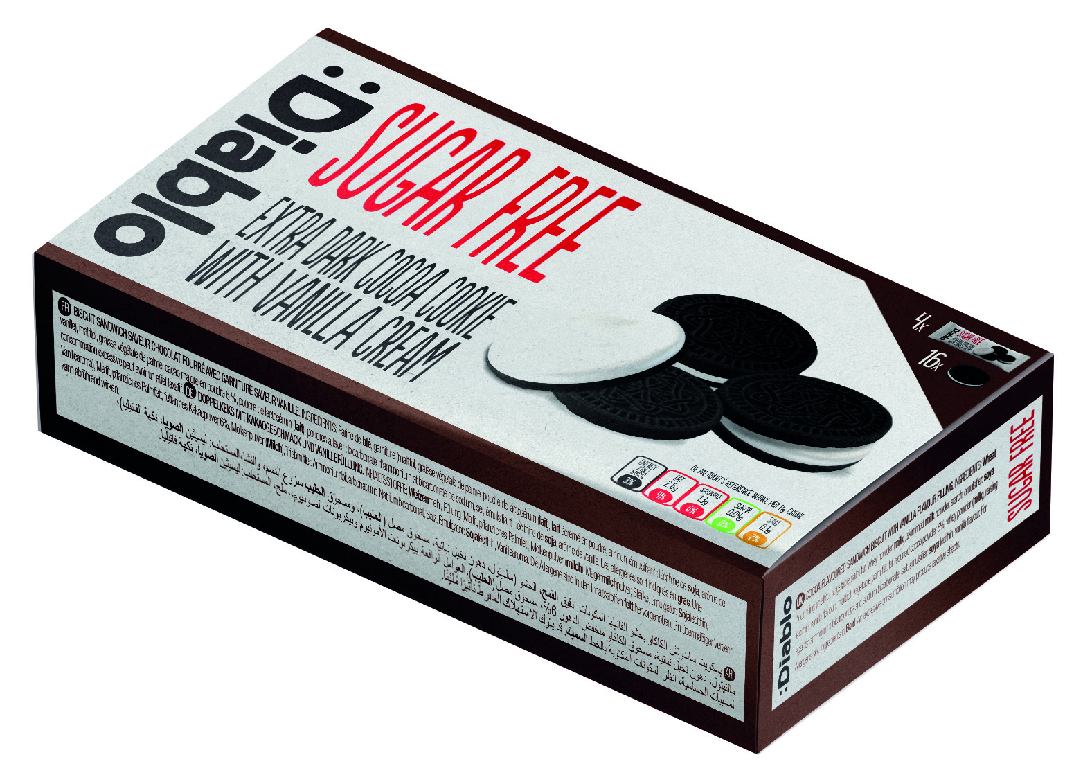 Extra Dark Chocolate Cookies 176g x 12