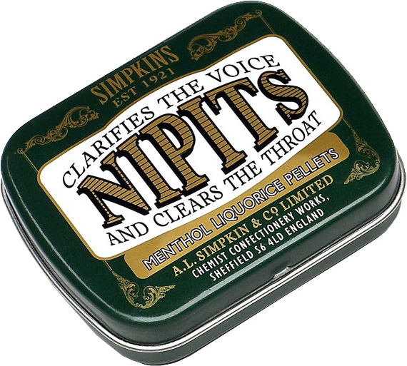Nipits' Menthol Liquorice 12g x 18