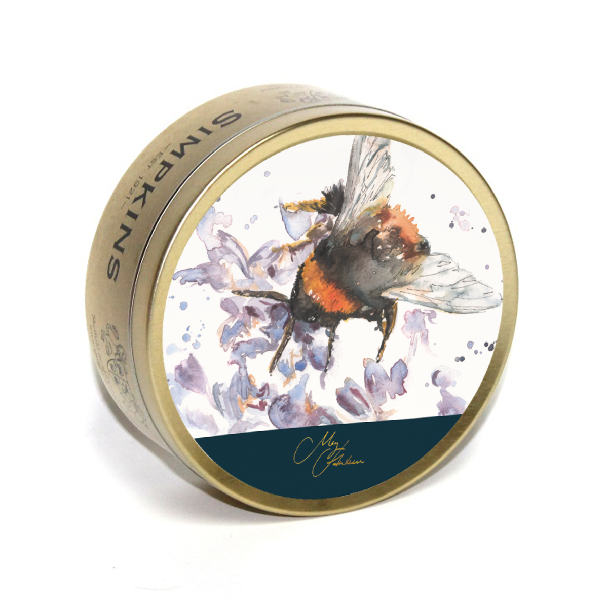 Meg Hawkins BEE Tin with Mixed Fruit Drops 175g x 6