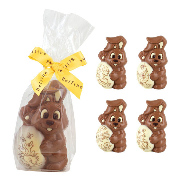 Bunny Gust, milk with print Dcore Plus(random mix) in Bag 75g x 12