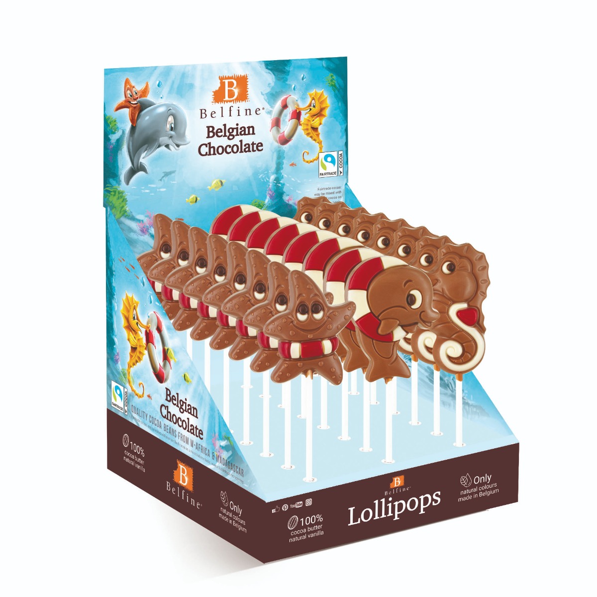 Dolphin / Starfish / Seahorse Lolly 30g x 24