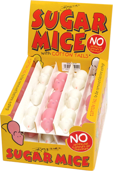 Sugar Mice Display Pink/White 20g x 60