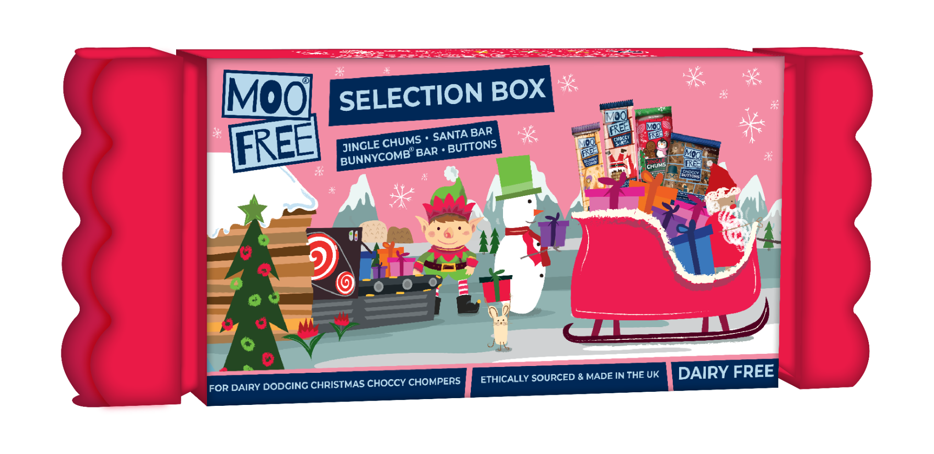 Moo Free Selection Box 90g x 10