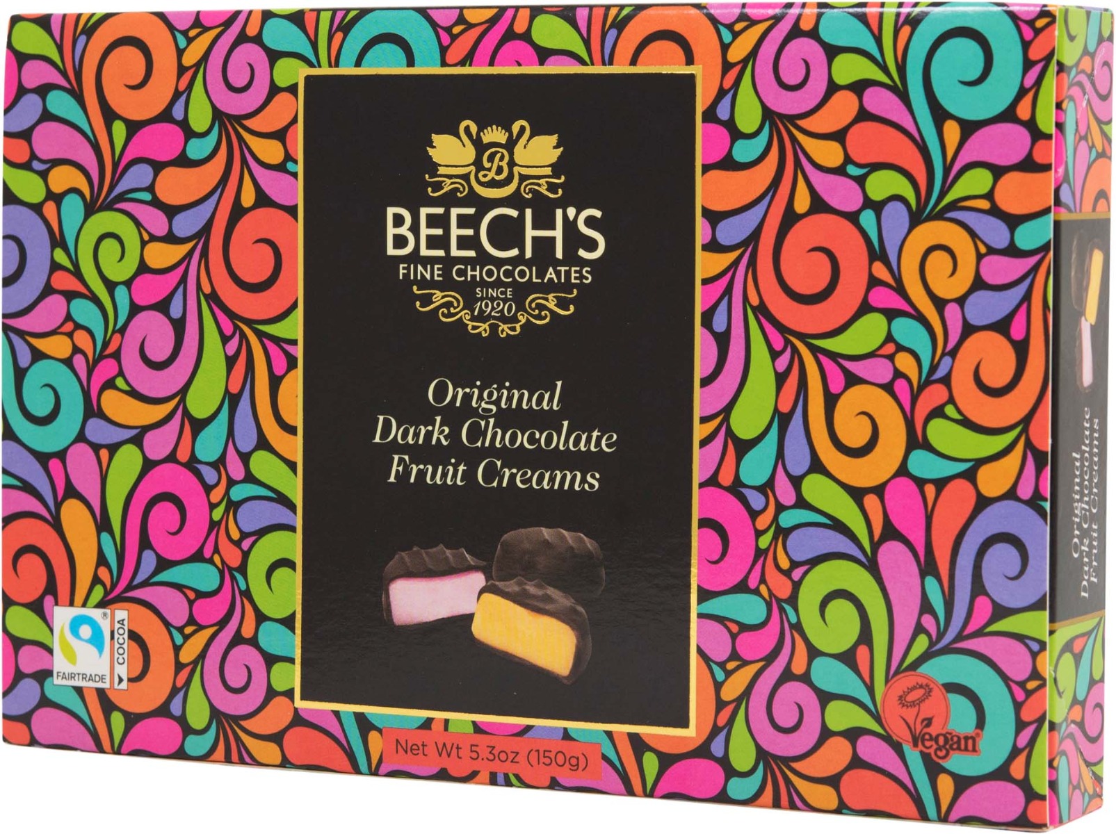 Dark Chocolate Fruit Creams (Lemon,Raspberry,Lime,Orange) 150g x 6