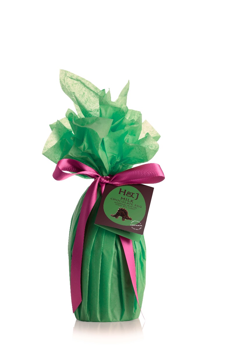 Milk Chocolate Egg with Chocolate Dinosaurs 140g x 8