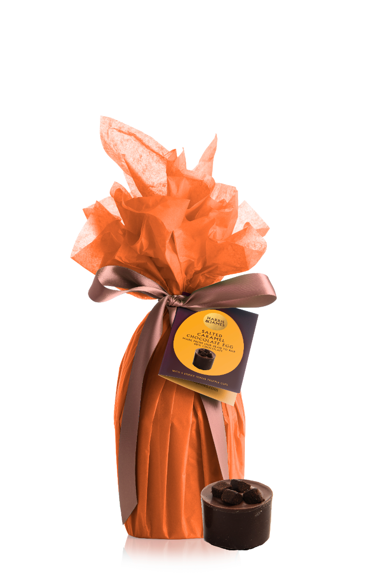 Salted Caramel Chocolate Egg with Caramel Chocolate Brownie Individual Chocolates 260g x 6