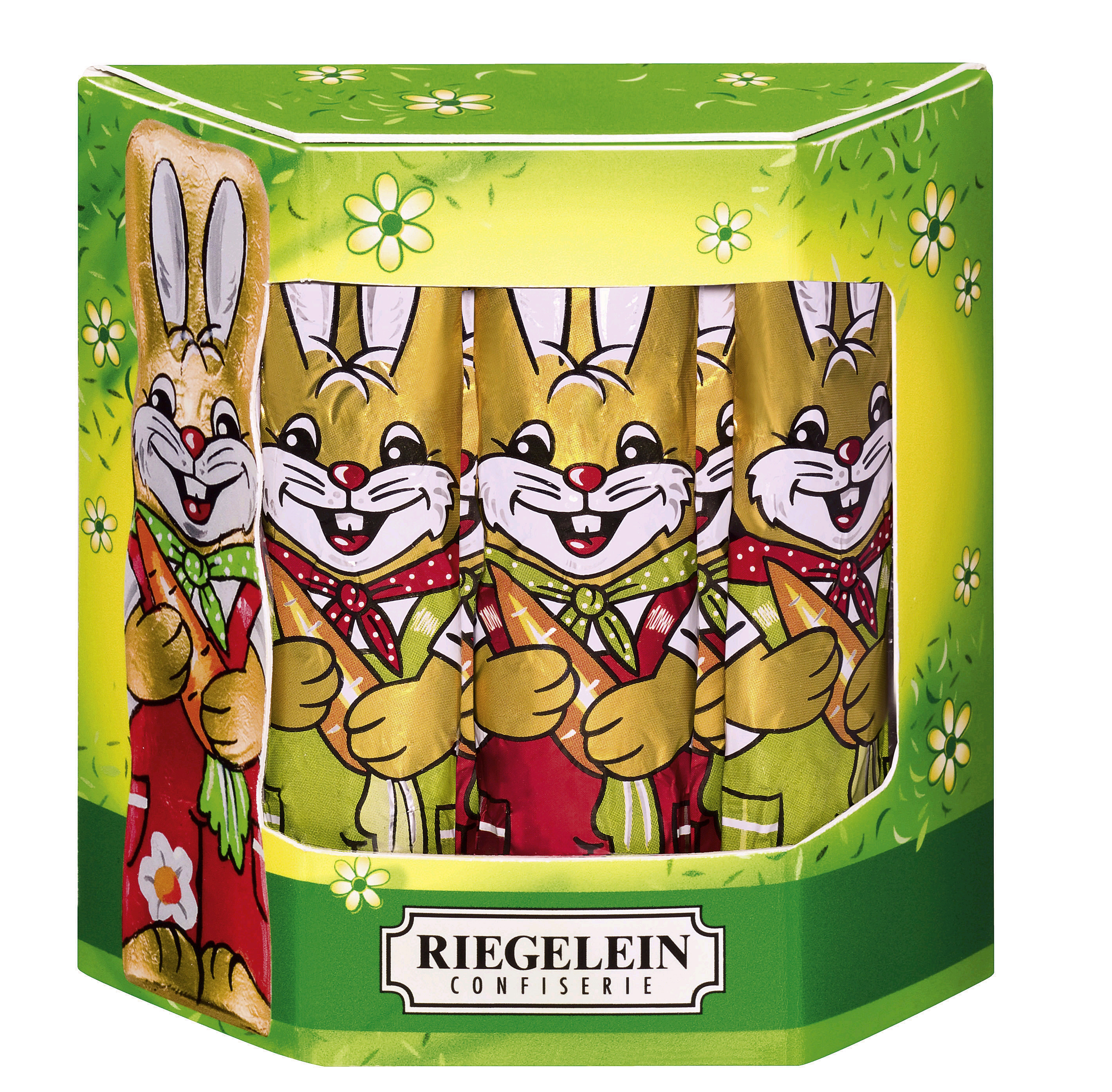 Solid Chocolate Foiled Bunnies Giftpack 125g x 36