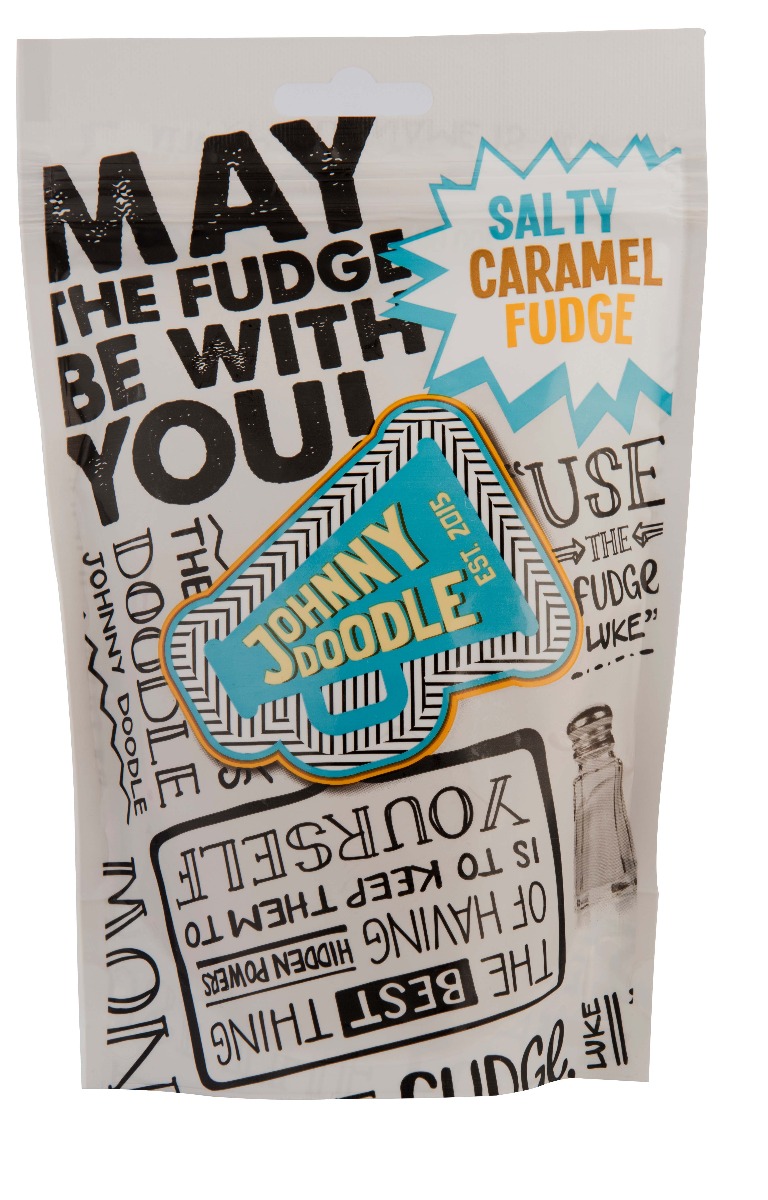 Johnny Doodle Salty Caramel Fudge 200g x 10