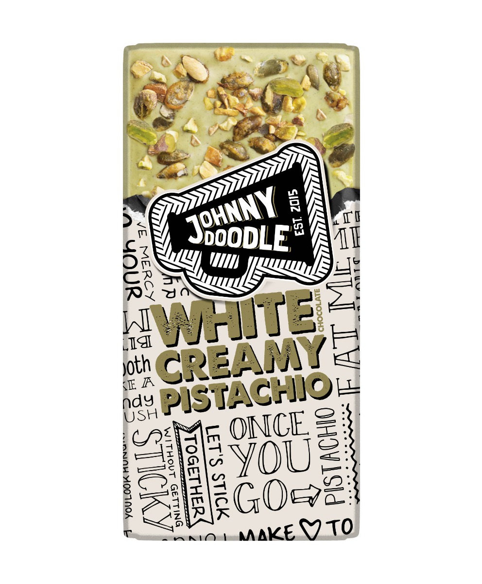 Johnny Doodle White Creamy Pistachio 150g x 10