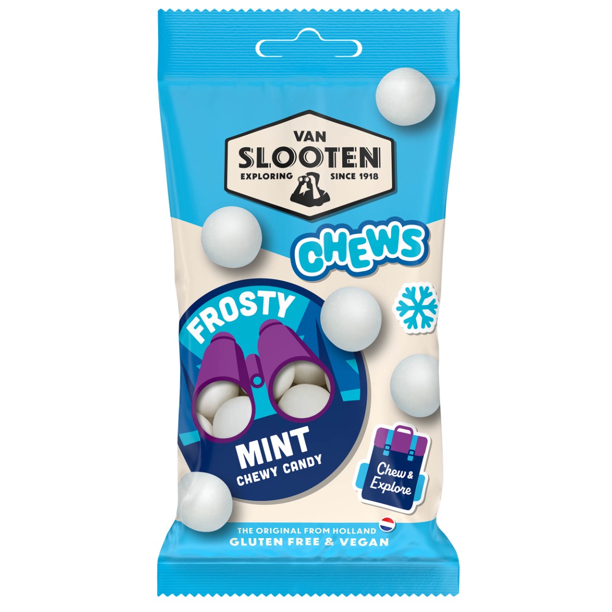 Van Slooten Frosty Mint Chews 60g x 12
