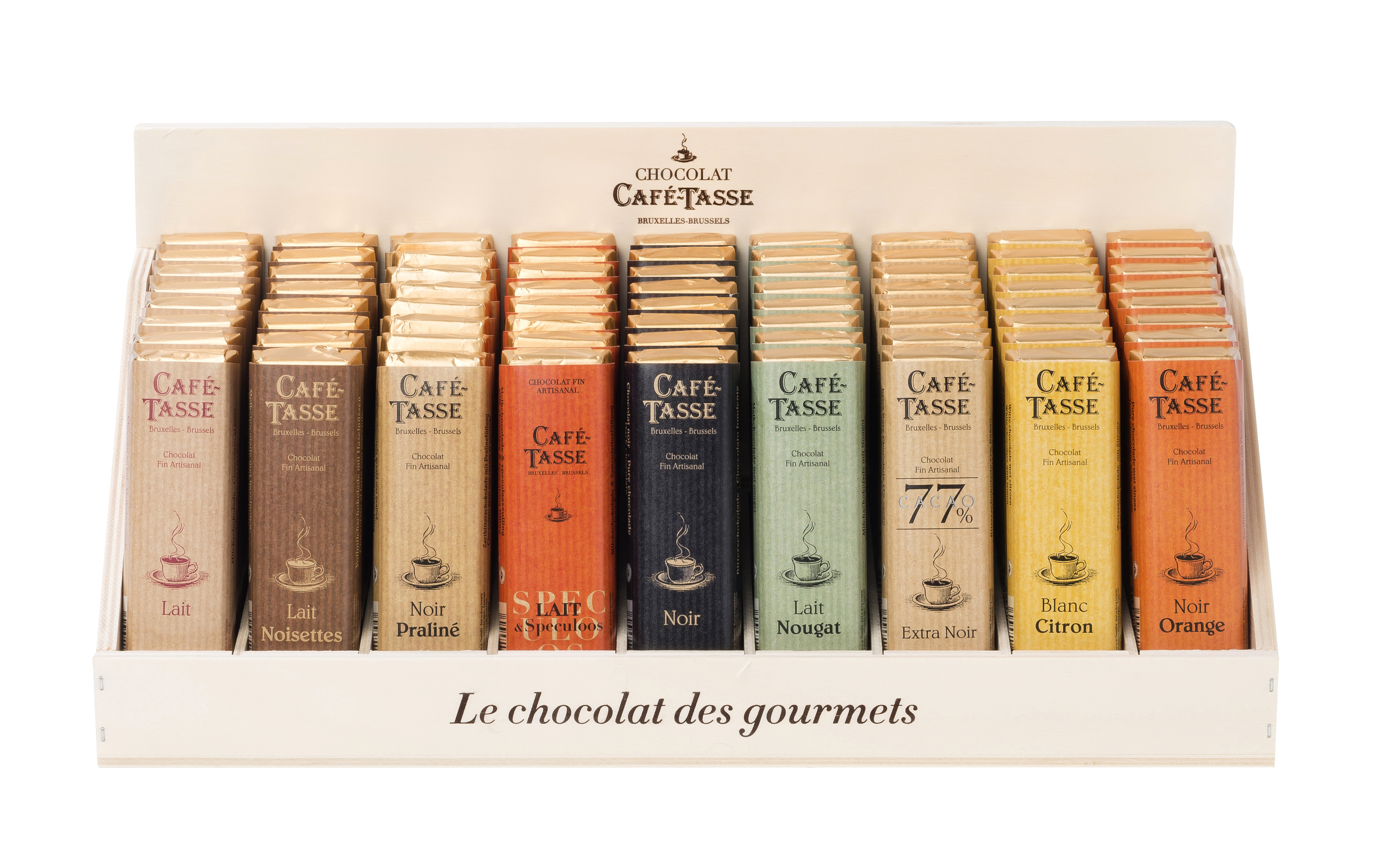 Original Wooden Display Assorted Bars (9 flavours) 303x130x114 45g x 72