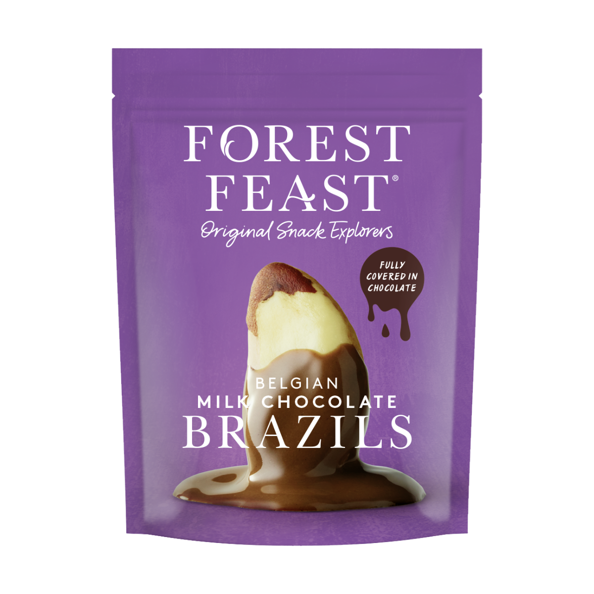 Forest Feast Belgian Milk Chocolate Brazils 120g x 8