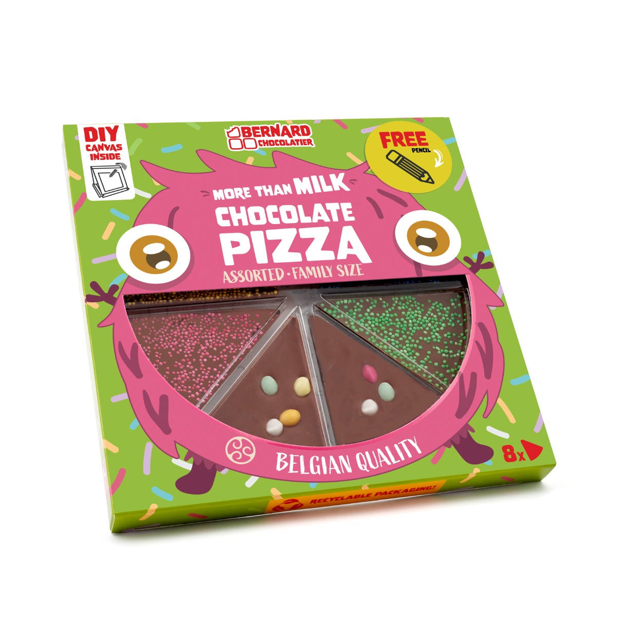 Bernard Chocolate Pizza Assorted 10x105g