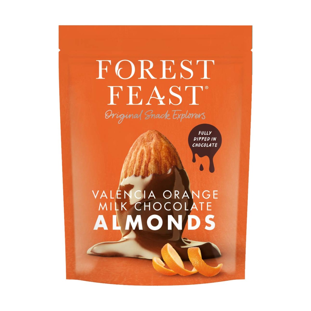 Forest Feast Valencia Orange Milk Chocolate Almonds 120g x 8