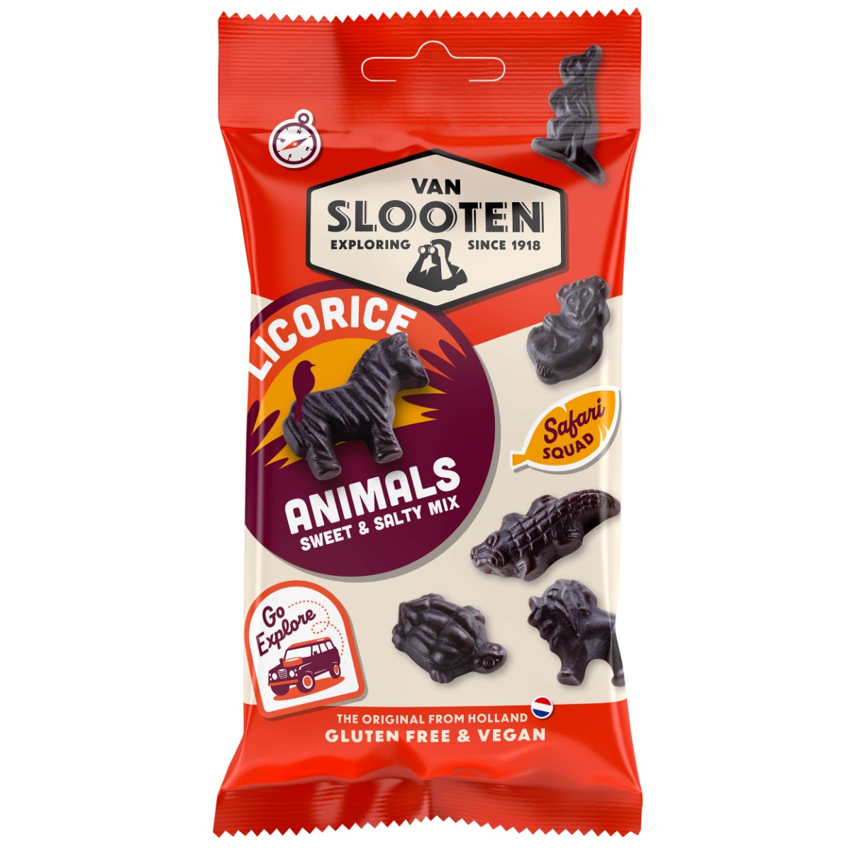 Van Slooten Liquorice Animals 60g x 12