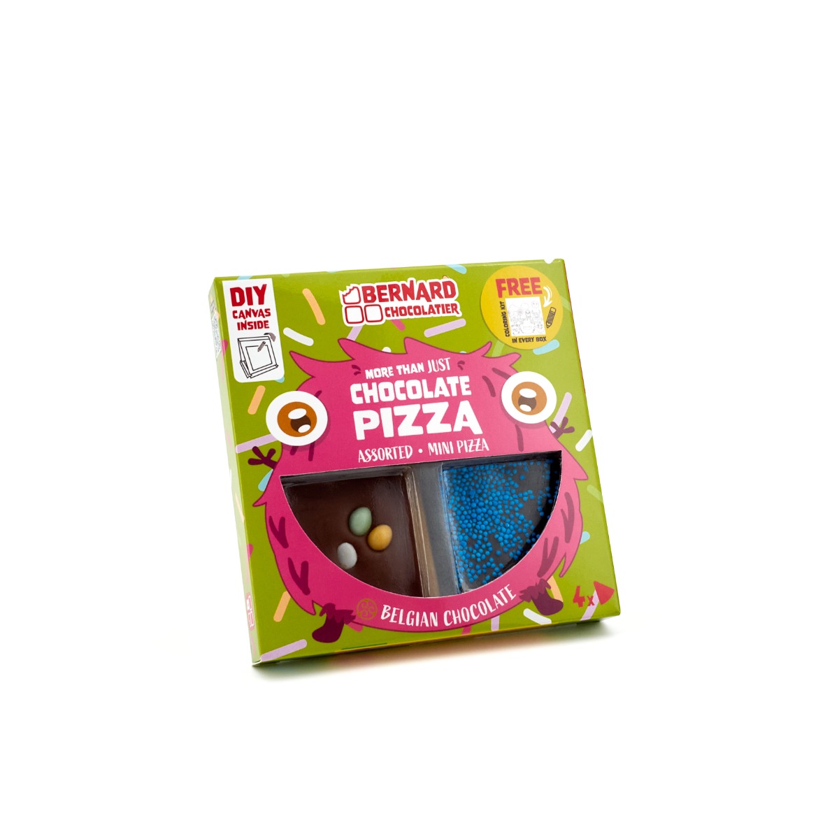 Mini Chocolate Pizza Assorted Milk & Dark Chocolate 44g x 10