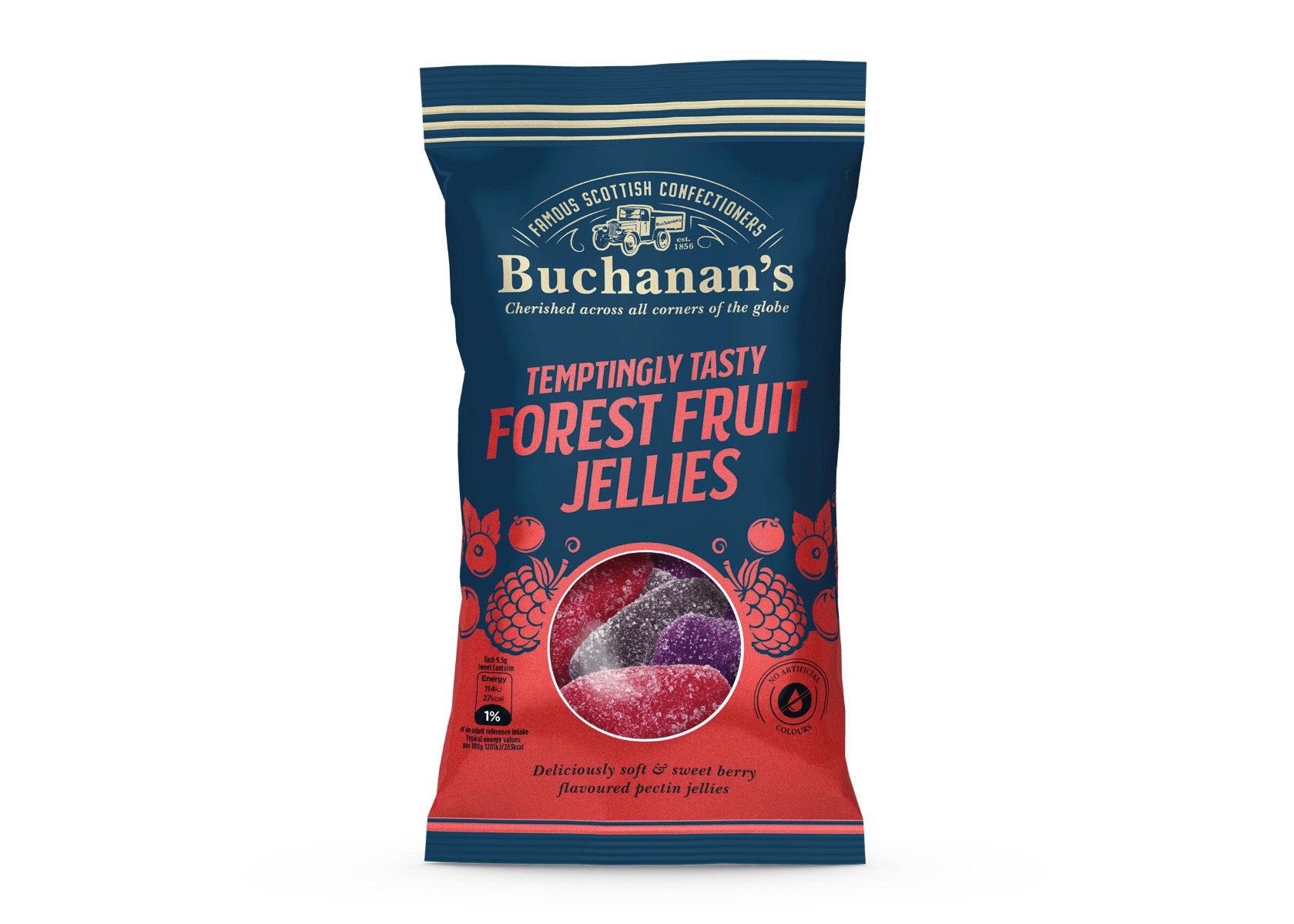 Buchanan's Forest Fruit Jellies 140g x 12