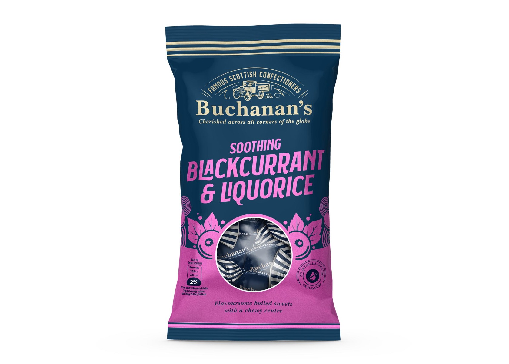 Buchanan's Blackcurrent & Liquorice 140g x 12