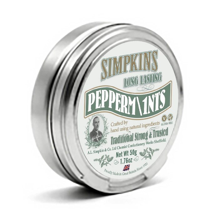 Simpkins Long Lasting Peppermints 50g x 6