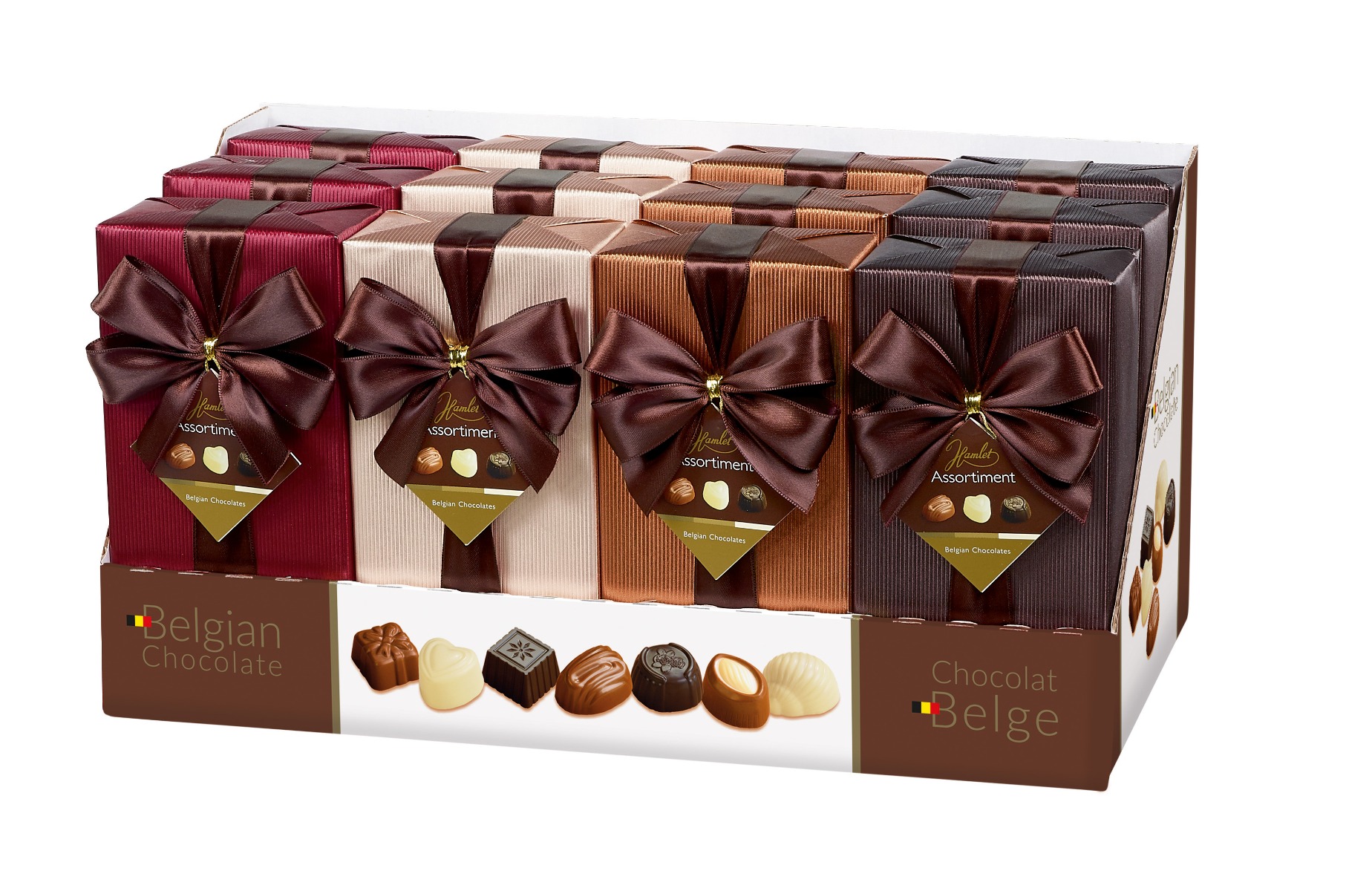 Classic Assorted Ballotins with Bow 250g x 12