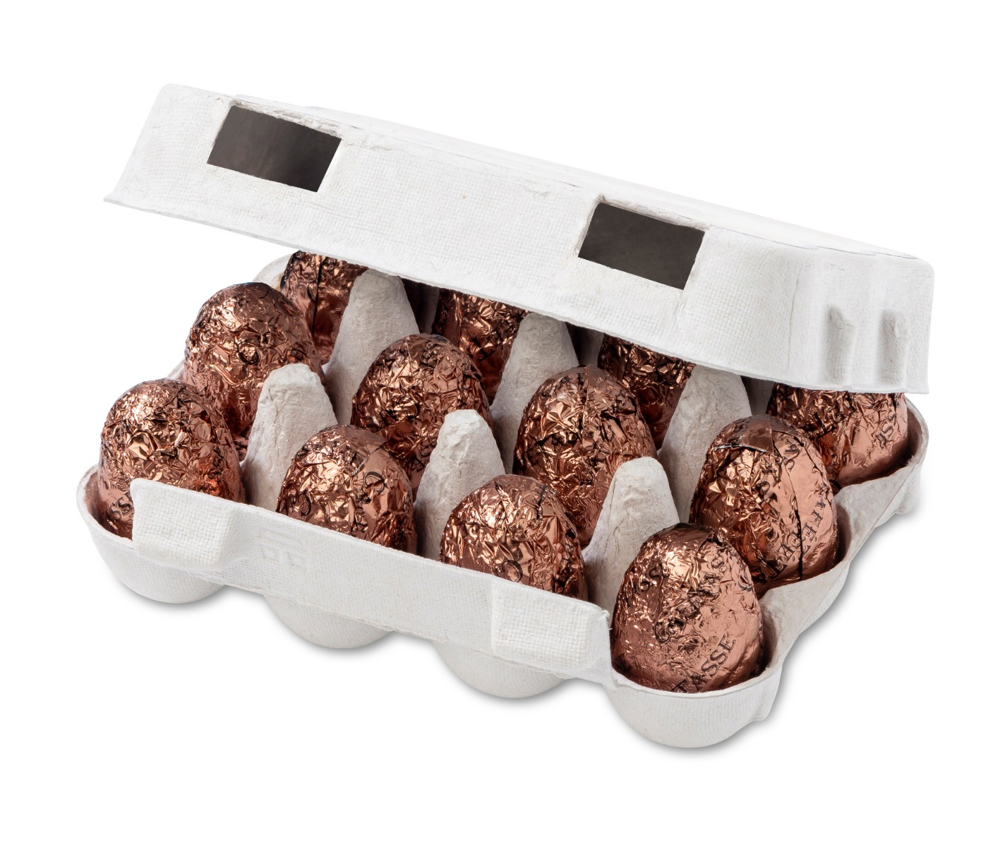 12 Dark Chocolate Eggs Filled with Praline 144g x 12