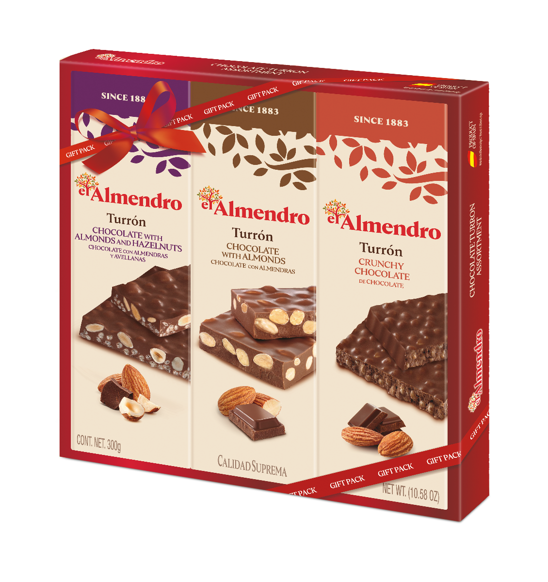 Chocolate Turron Gift Pack 300g x 12