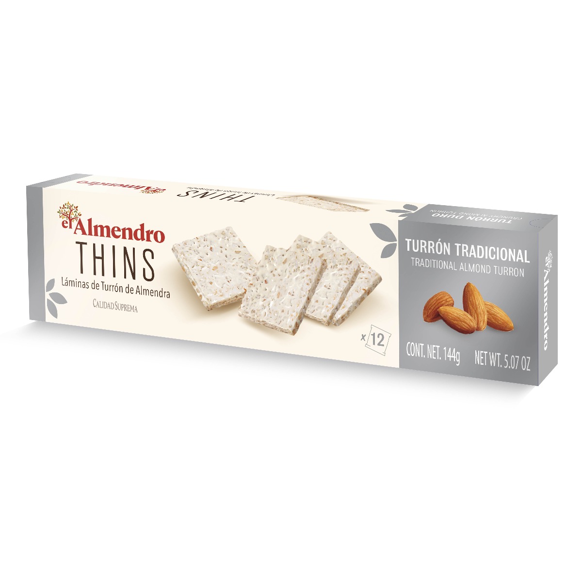 Crunch Almond Thins - Turron 144g x 10 dated 30.11.2025
