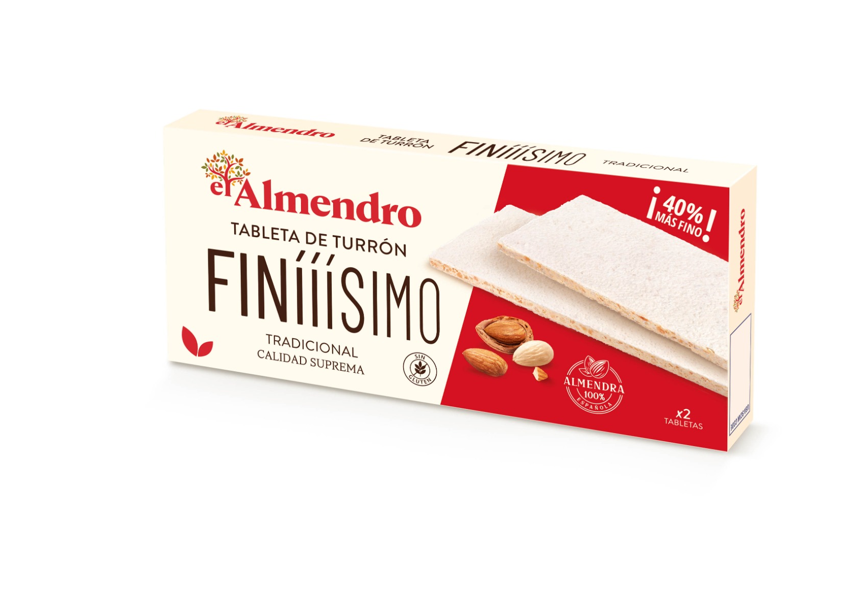 Finiiisimo Crunchy Almond Turron 160g x 8
