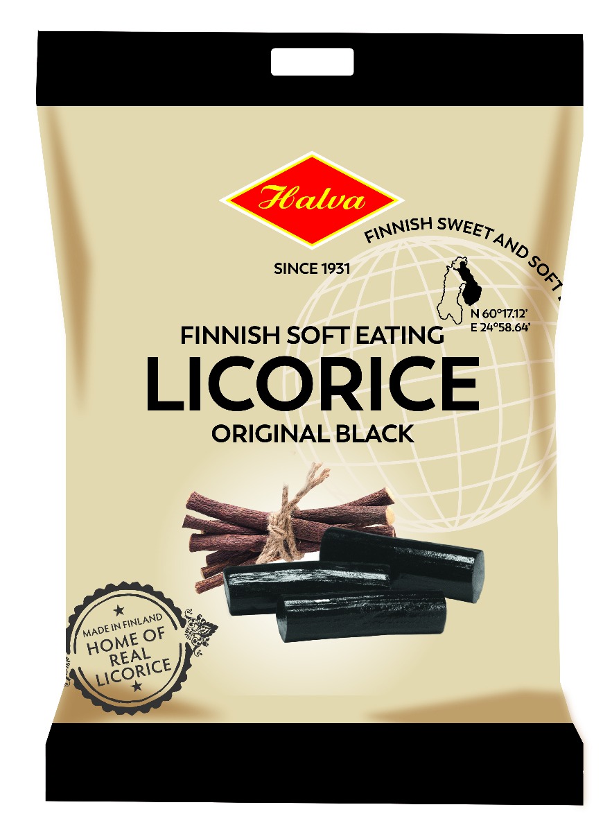 Finnish Soft Eating Licorice Bag 200g x 24