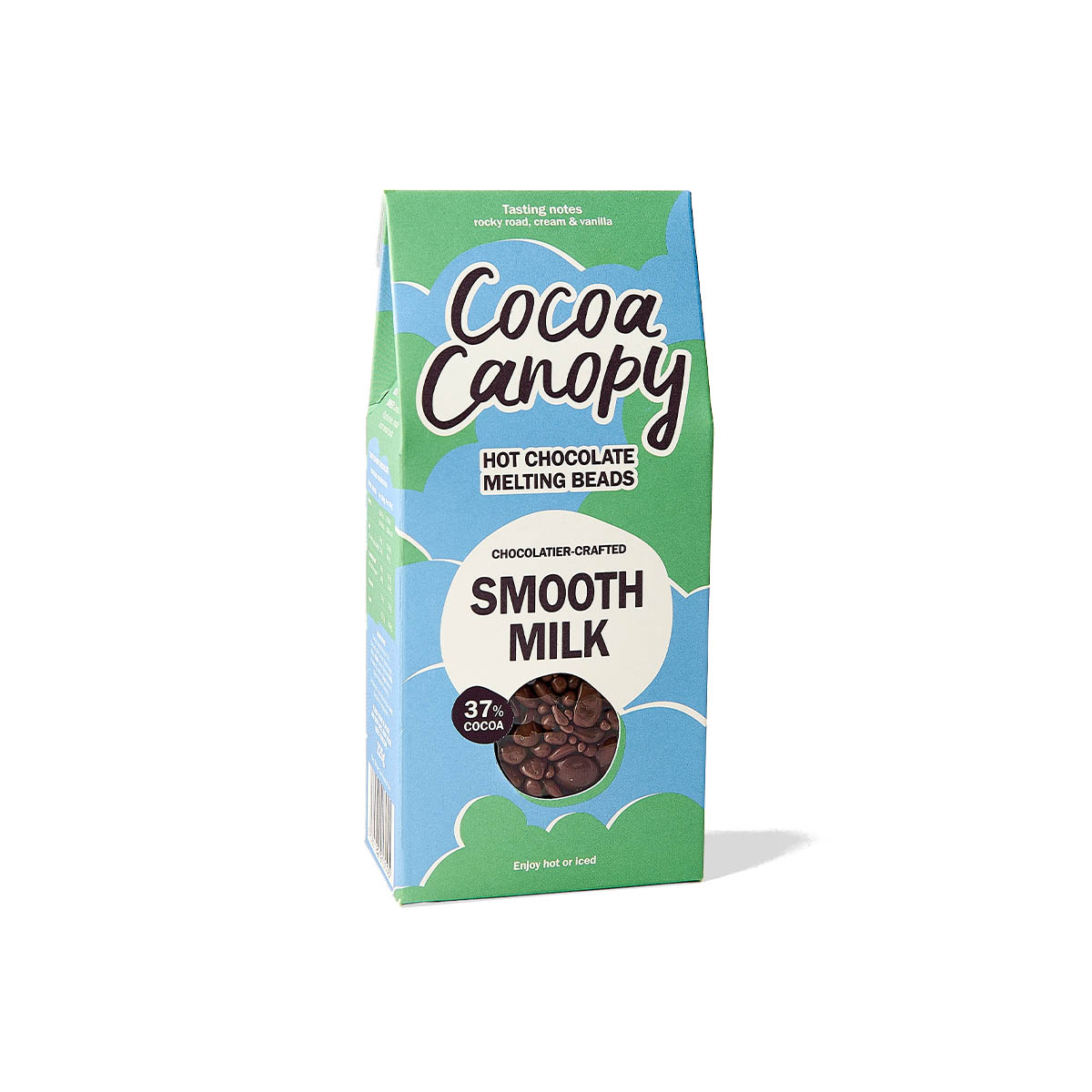 Cocoa Canopy Hot Chocolate Melting Beads - Smooth Milk 37% Cocoa 225g x 10