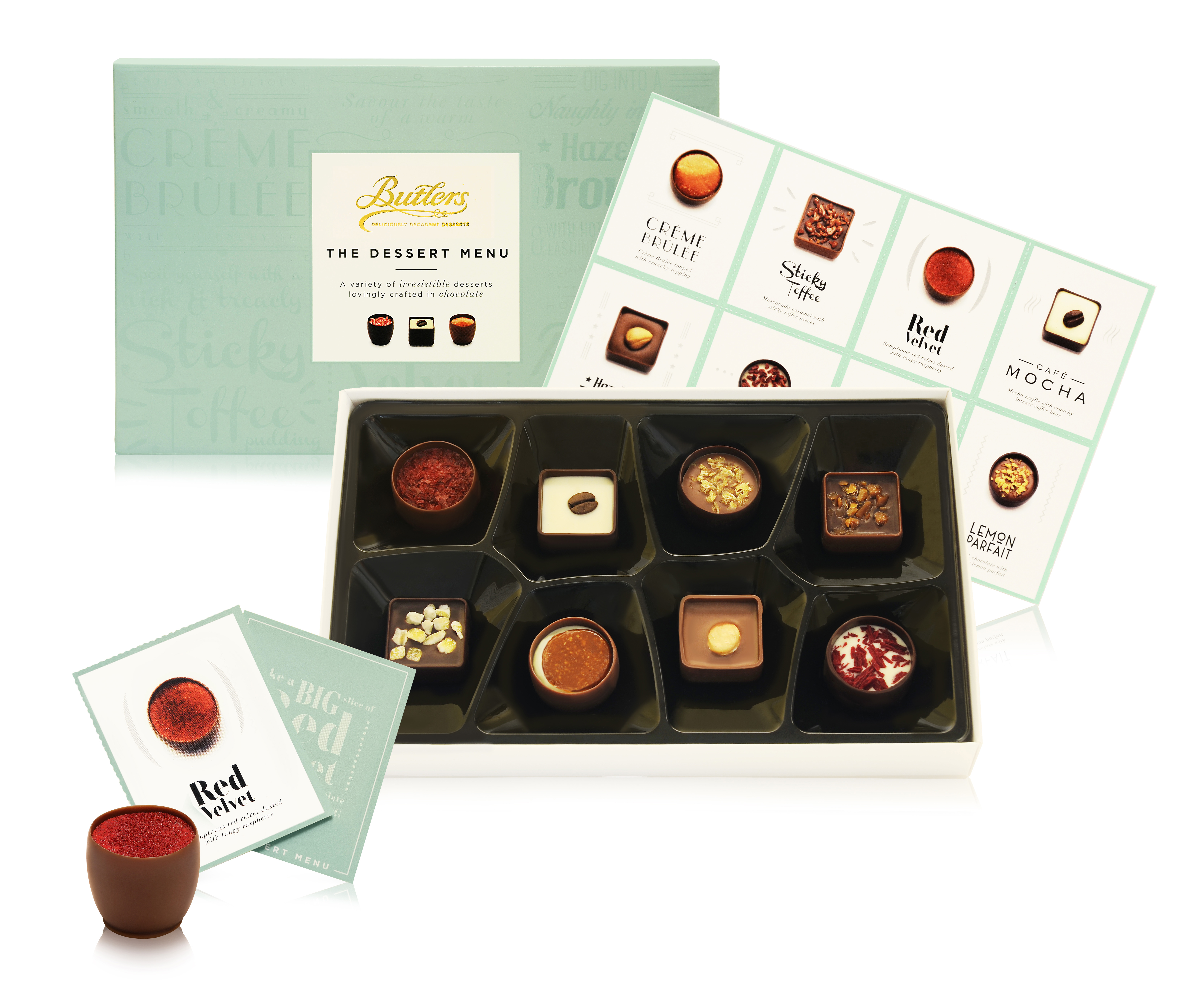 The Dessert Menu 8 Chocolates 130g x 12