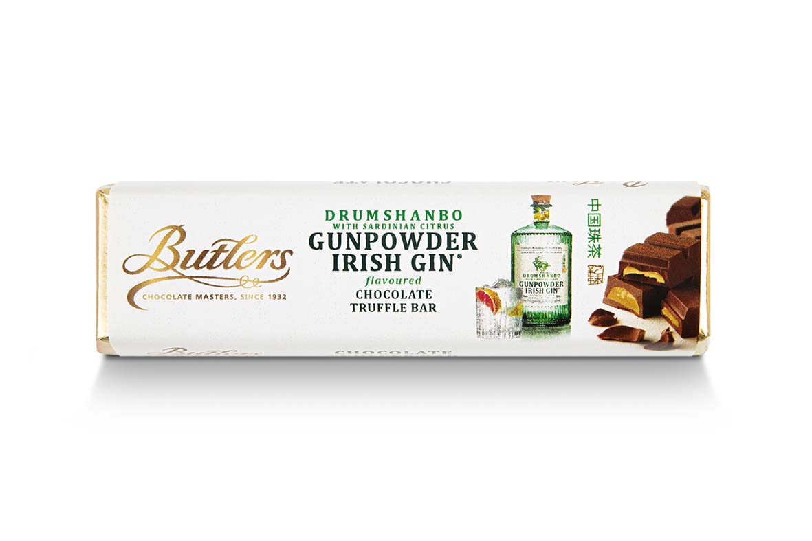 Drumshanbo Gunpowder Irish Gin Truffle Bar 75g x 20 dated 16.12.2025