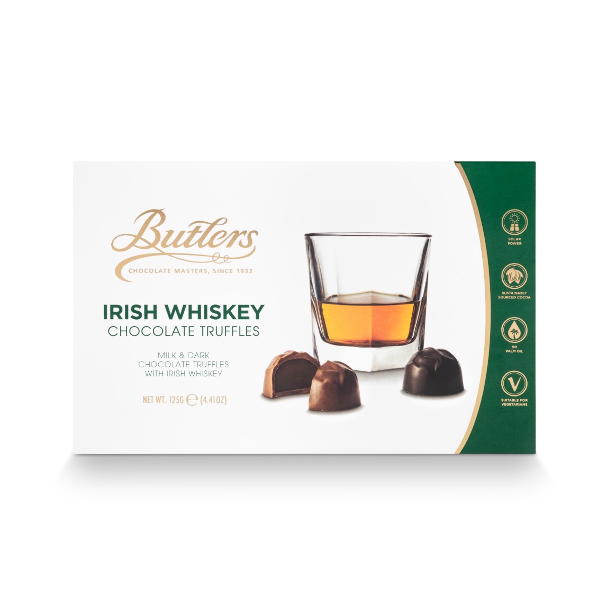 Irish Whiskey Milk and Dark Chocolate Truffles 125g x 12