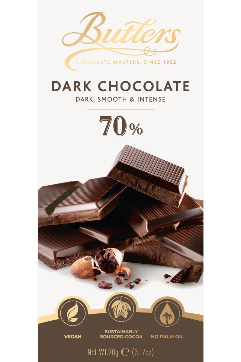 Dark Chocolate 70% 90g x 18