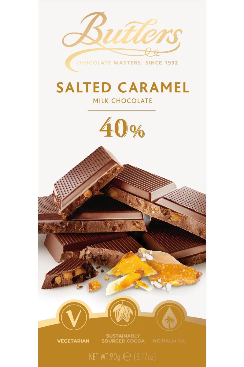 Milk Chocolate 40% Salted Caramel 90g x 18