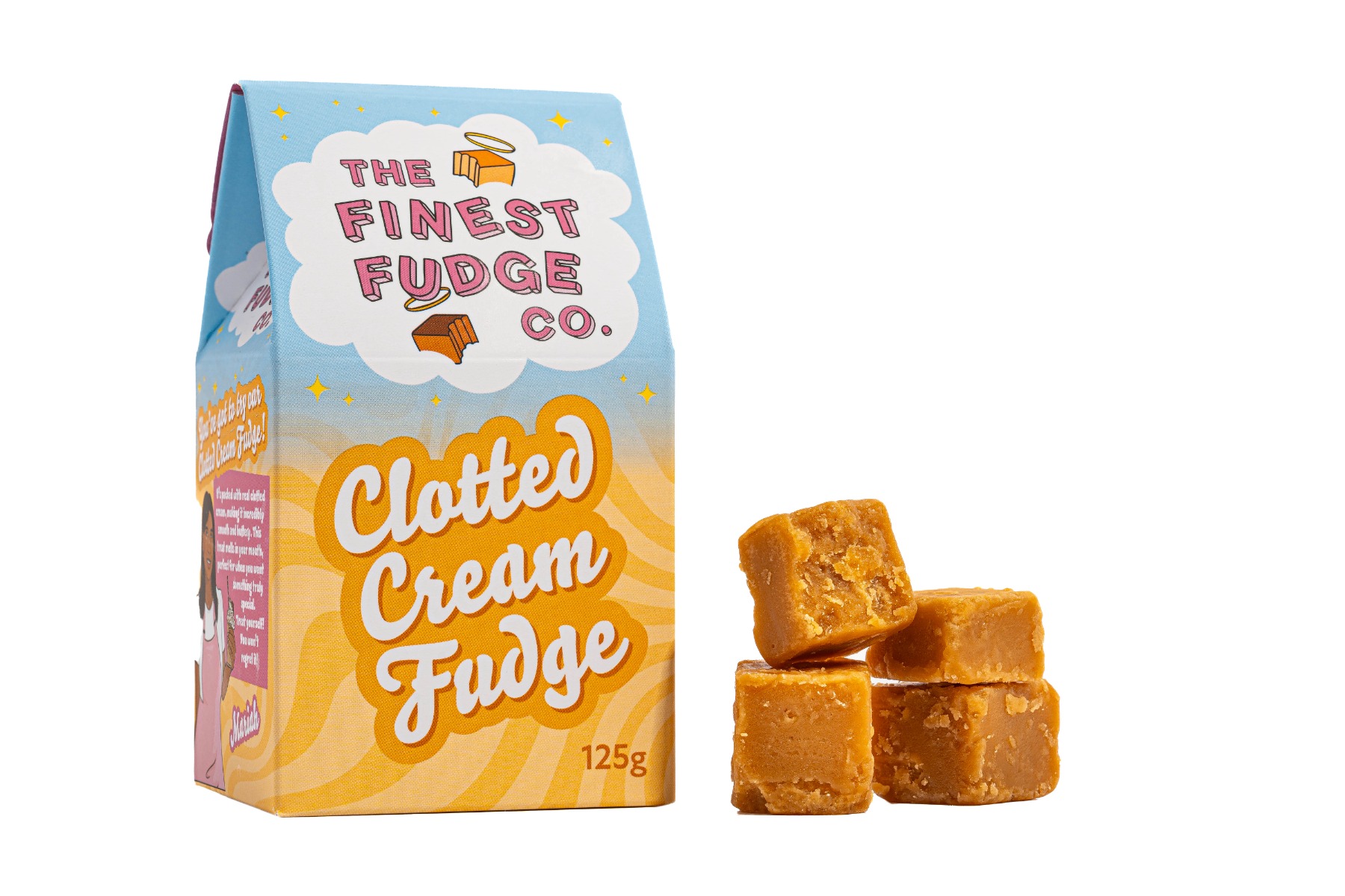Finest Fudge Company Clotted Cream Fudge 125g x 8