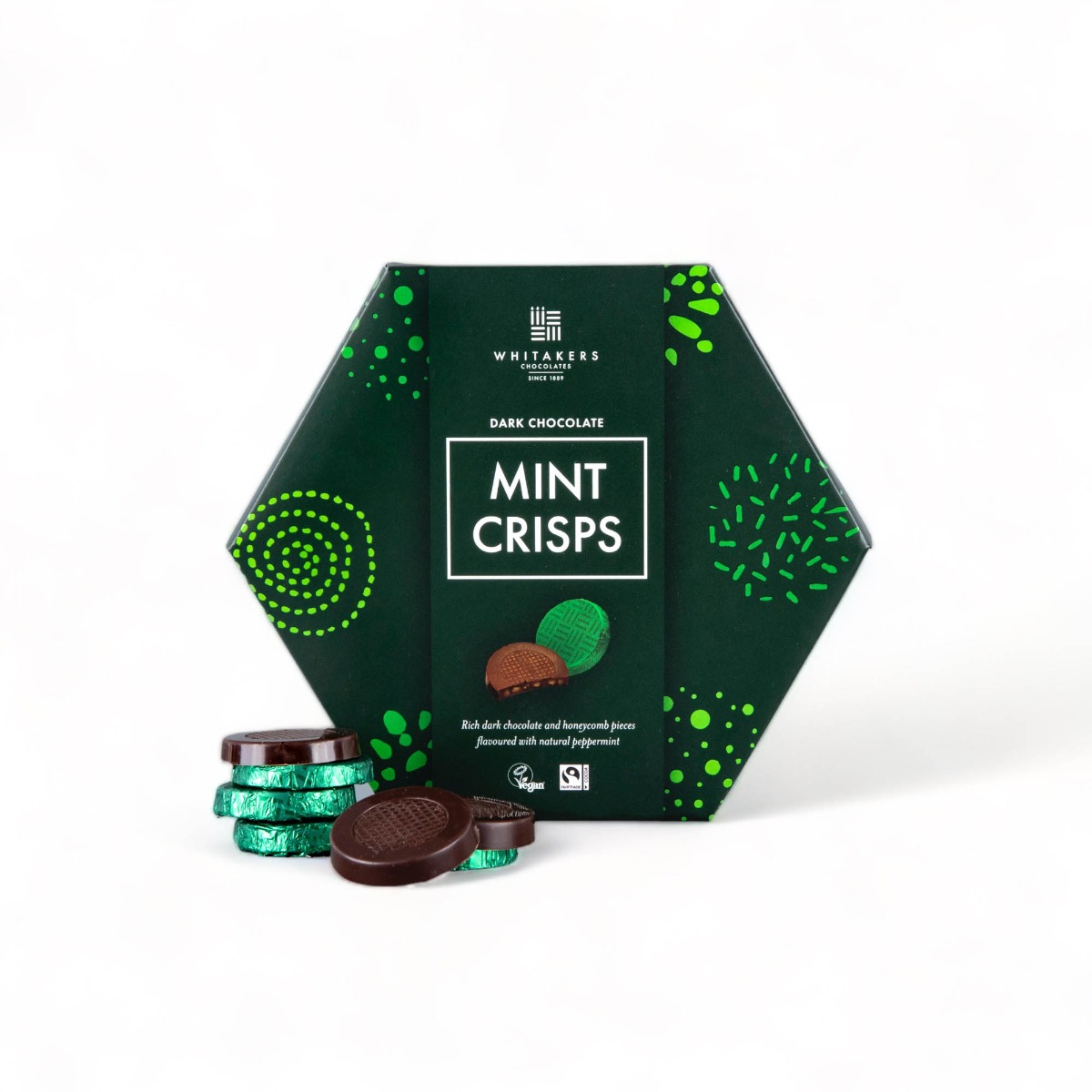 Dark Mint Honeycomb Crisps 165g x 8