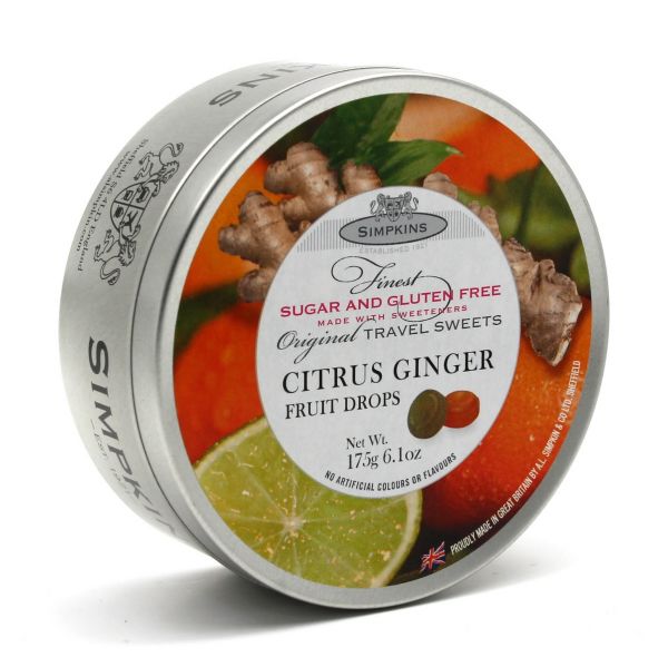 Sugar Free Citrus Ginger Drops 175g x 6