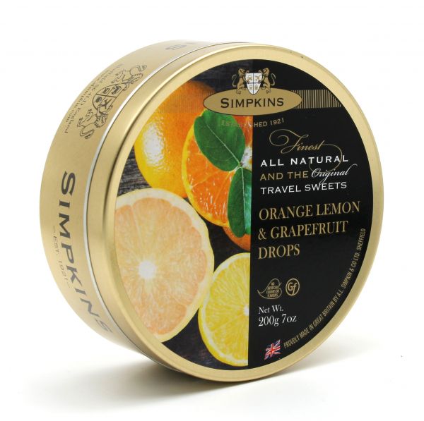Orange, Lemon & Grapefruit Travel Sweets 200g x 6