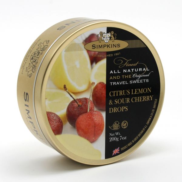 Citrus Lemon & Sour Cherry Travel Sweets 200g x 6