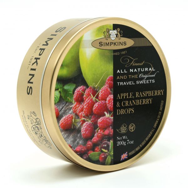 Apple, Raspberry & Cranberry Travel Sweets 200g x 6