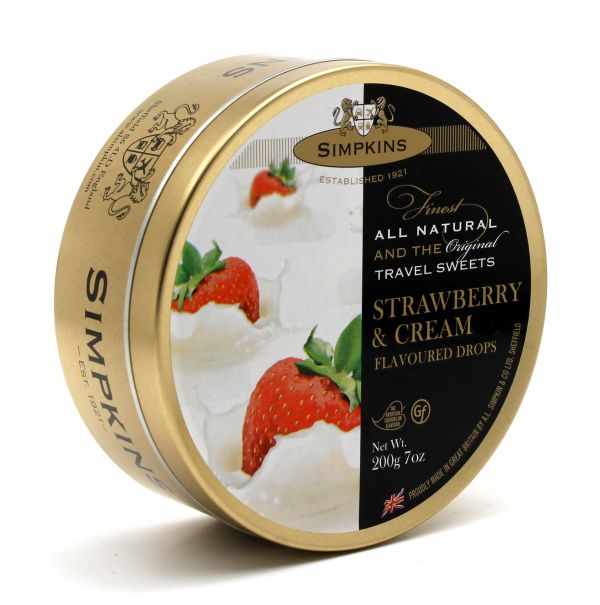 Strawberries & Cream Travel Sweets 200g x 6