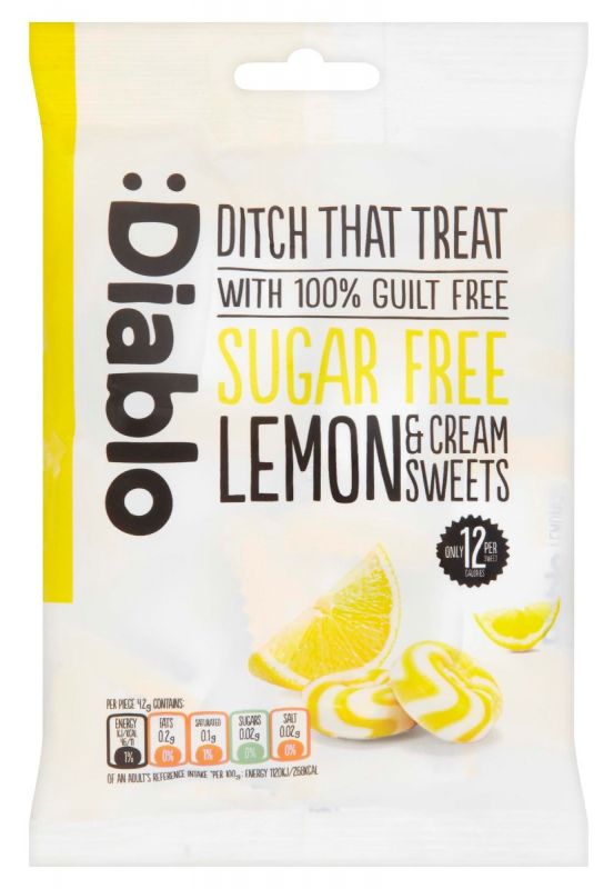 Lemon & Cream Sweets 75g x 16 (Sugar Free)