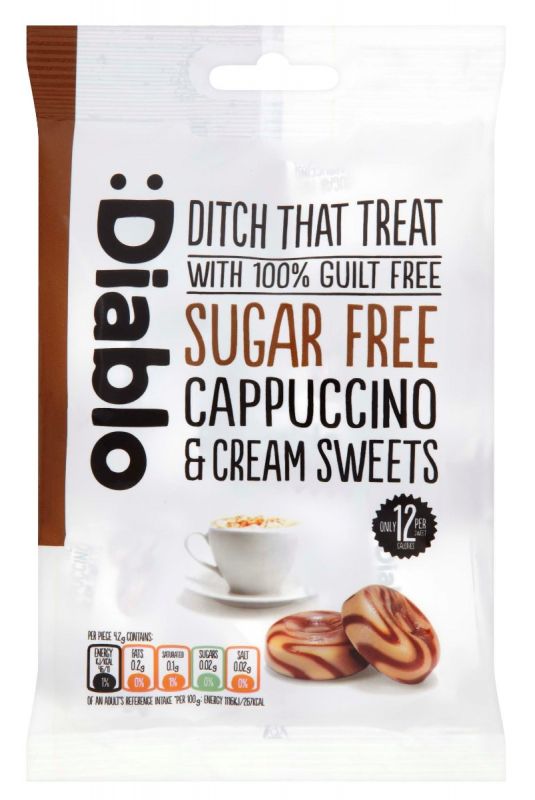 Cappuccino & Cream Sweets (Sugar Free) 75g x 16