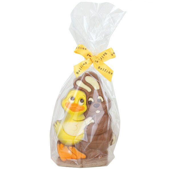 Easter Couple Fred & Ginger, coloured milk in bag 200g x 8