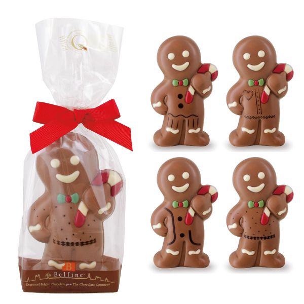 Chocolate Mr Ginger with Candy Cane (Mixed Case of 4) 75g x 12