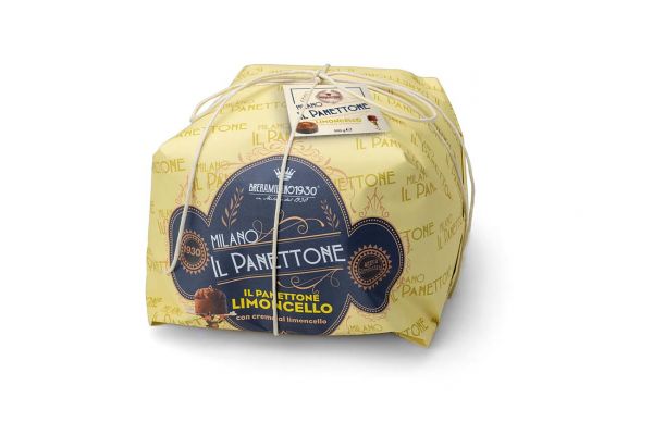 Panettone Crema Limoncello filled with candied lemon peels & limoncello cream 500g x 12