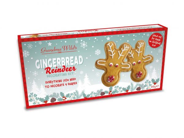 Gingerbread Reindeer Biscuits Decorating Kit  89g x 10