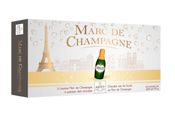 Long Box Marc De Champagne Liqueur Bottles 75g x 18